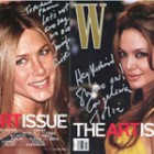 Jolie si Aniston pe coperta W